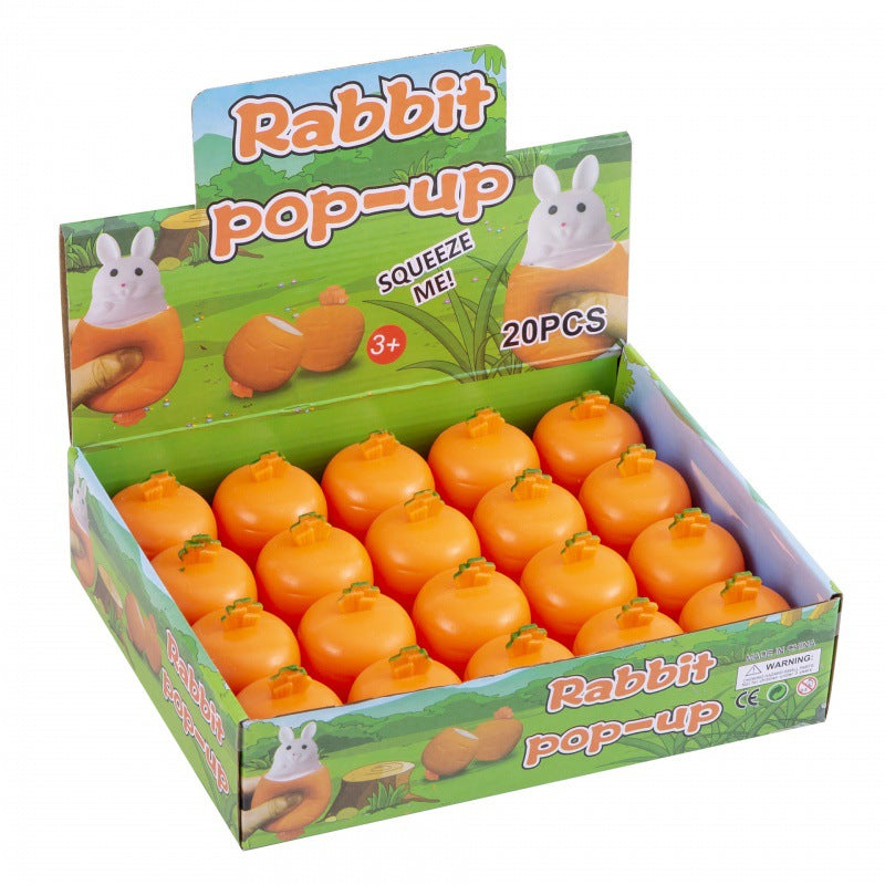 Stress Relief Carrot Rabbit Squeezing Toy Stress Relief Toy